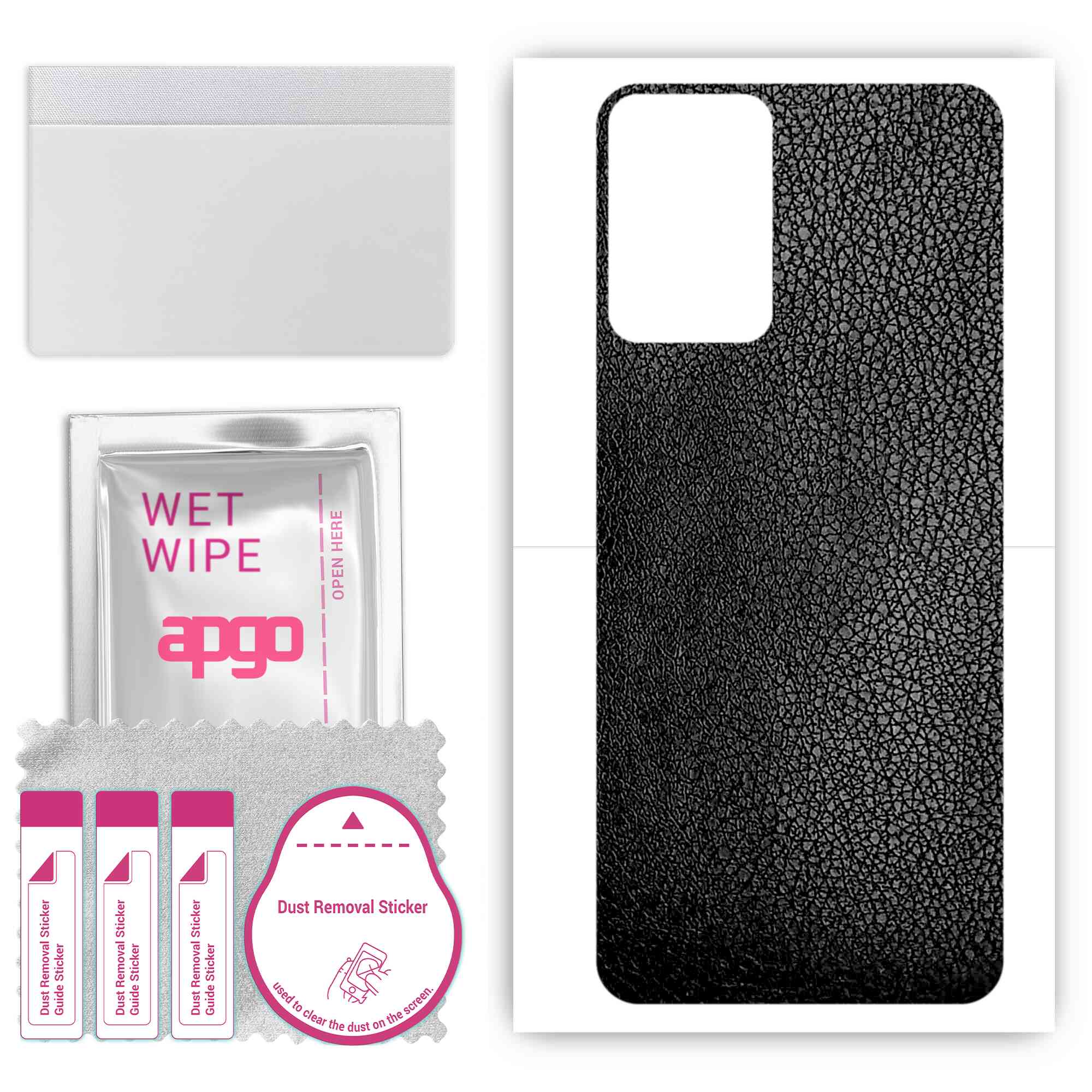 apgo Protective Skin Sticker for the back compatible with Infinix Note 12i, Wrap Film, Foil, Vinyl - Pattern Black Leather
apgo Protective Skin Sticker for the back compatible with Infinix Note 12i, Wrap Film, Foil, Vinyl - Pattern Black Leather