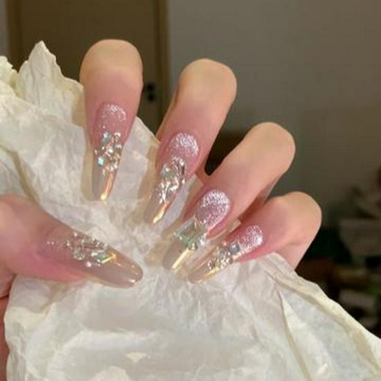 Luxury Gradient Cat Eye Handmade Press-On Long Nails - Summer Art Collection Extra Small XS
Luxury Gradient Cat Eye Handmade Press-On Long Nails - Summer Art Collection Extra Small XS
