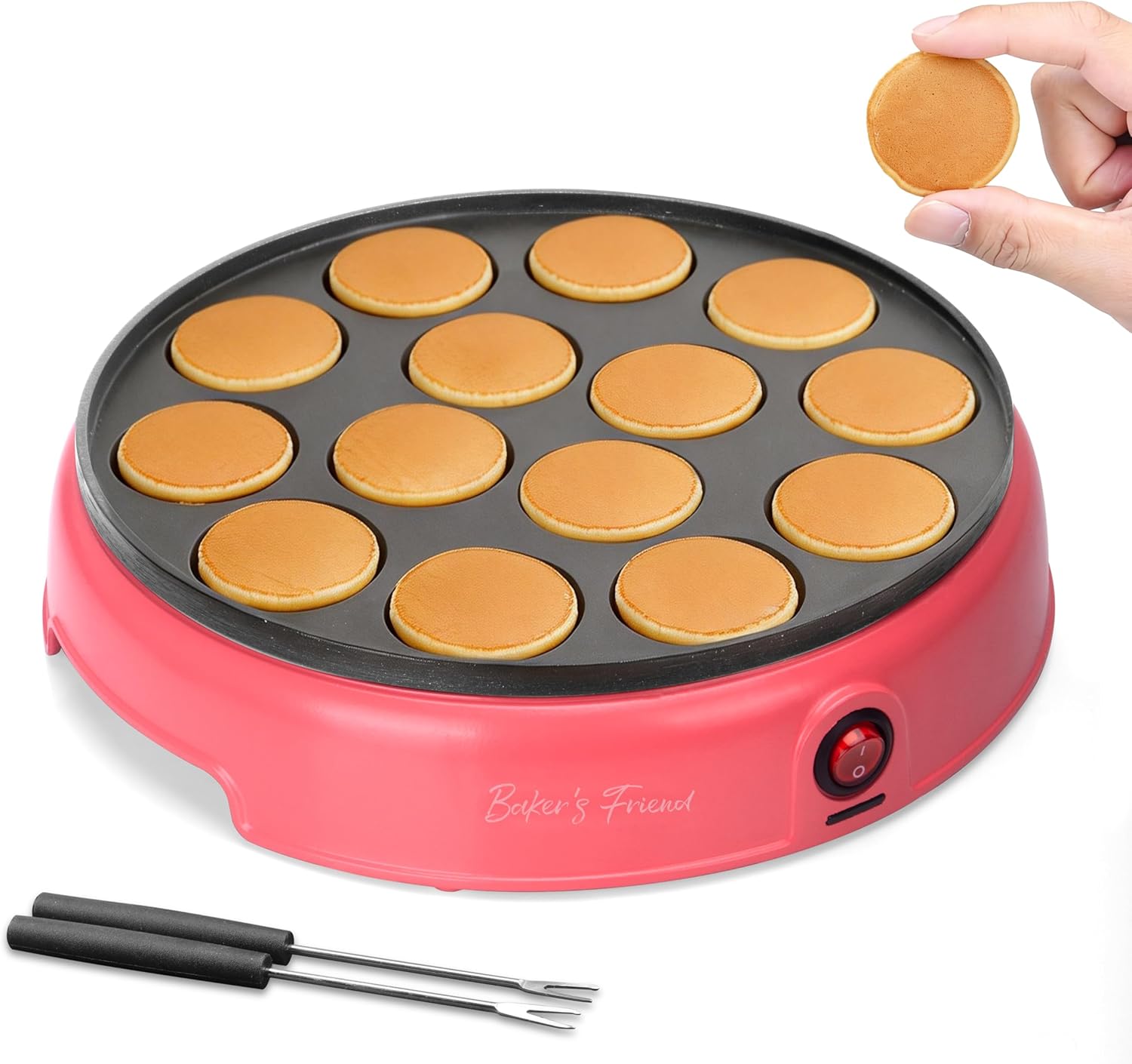 Mini Pancakes Maker Machine, Dutch Mini Pancake Griddle, 14 Holes Electric Pan, Ideal for Breakfast, S United States
Mini Pancakes Maker Machine, Dutch Mini Pancake Griddle, 14 Holes Electric Pan, Ideal for Breakfast, S United States