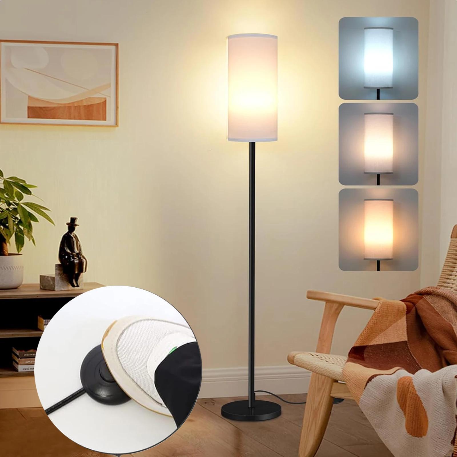 Linen Lampshade Standing Lamp Study Room Bedroom LED Floor Lamp with 3 Color Temperature Bulb,EU Plug A
Linen Lampshade Standing Lamp Study Room Bedroom LED Floor Lamp with 3 Color Temperature Bulb,EU Plug A
