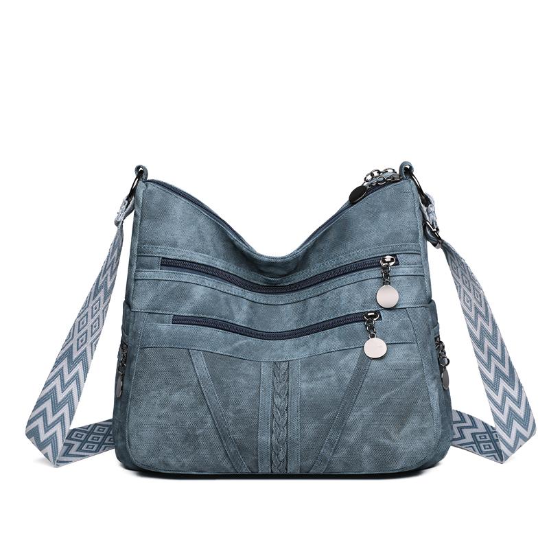 Женская сумка Модная сумка для мамы Ретро Мягкая кожа Большая вместимость Сумка через плечо синий
Женская сумка Модная сумка для мамы Ретро Мягкая кожа Большая вместимость Сумка через плечо синий