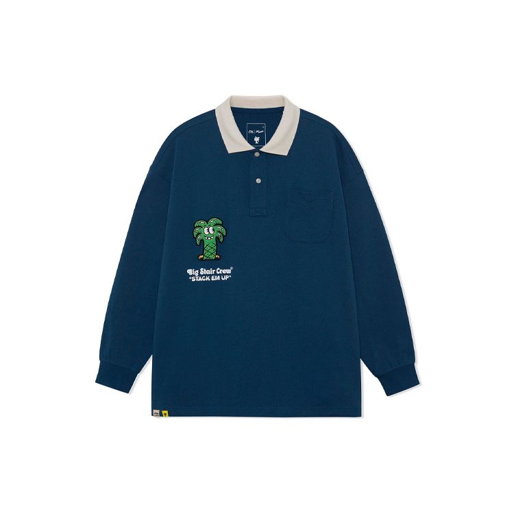 Li Ning X Steven Harrington Collaboration Cartoon Embroidered Loose Long Sleeve Polo Shirt Men tops Muted-Blue APLR259-2 2XL
Li Ning X Steven Harrington Collaboration Cartoon Embroidered Loose Long Sleeve Polo Shirt Men tops Muted-Blue APLR259-2 2XL