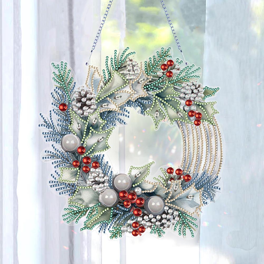 Special Shaped Diamond Painting Wreath Ornament Acrylic Christmas Crystal Painting Wreath for Home Window Door Decor Gift
Special Shaped Diamond Painting Wreath Ornament Acrylic Christmas Crystal Painting Wreath for Home Window Door Decor Gift
