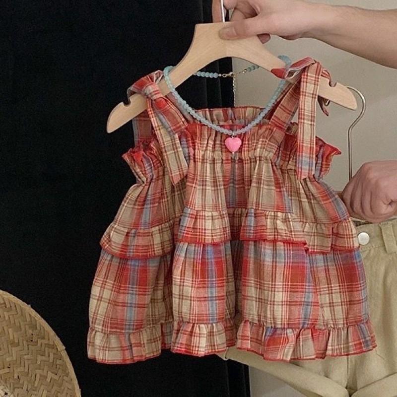 Adorable Summer Baby Princess Outfit Featuring Charming Checked Top And Breezy Shorts Set For Girls StyleA
Adorable Summer Baby Princess Outfit Featuring Charming Checked Top And Breezy Shorts Set For Girls StyleA