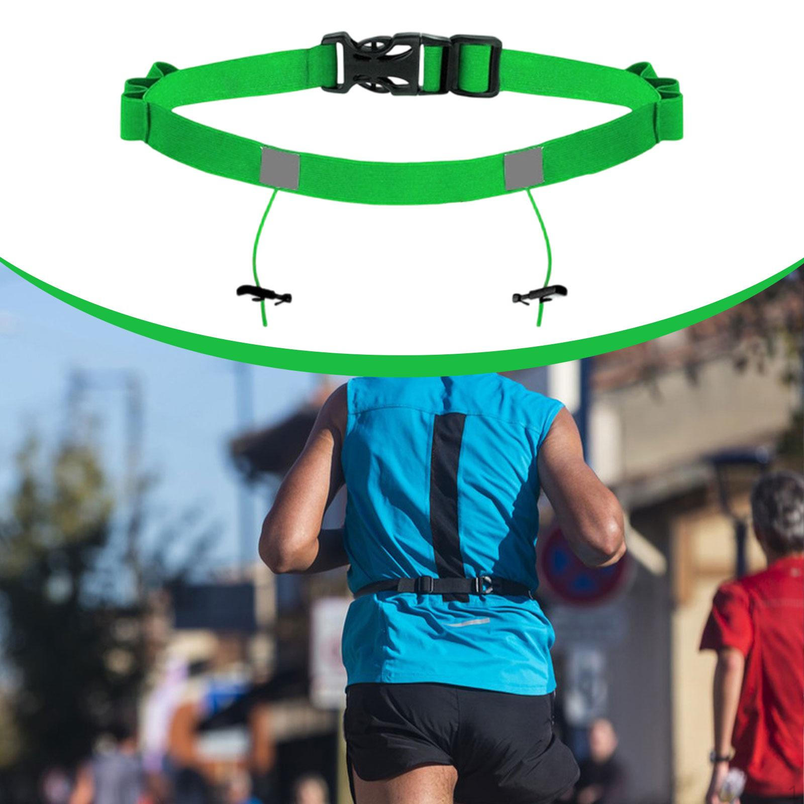 Adjustable Reflective Race Number Belt for Triathlon, with Loops And Fastening System Running зелений
Adjustable Reflective Race Number Belt for Triathlon, with Loops And Fastening System Running зелений