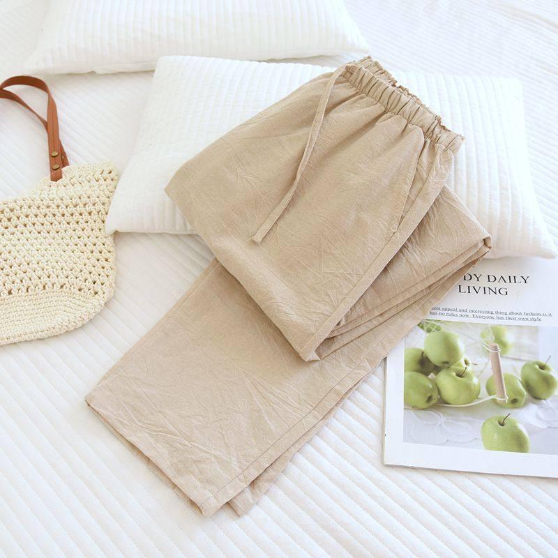 Women s Pure Cotton Pajama Pants - Spring/Summer, Loose, Plus Size, Washed Cotton, MUJI Style, Suitable for Indoor/Outdoor Wear XL
Women s Pure Cotton Pajama Pants - Spring/Summer, Loose, Plus Size, Washed Cotton, MUJI Style, Suitable for Indoor/Outdoor Wear XL