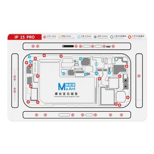 MAANT For iPhone 15 Pro Double-Sided Magnetic Screw Positioning Soft Mat Phone Repair Tool Type A
MAANT For iPhone 15 Pro Double-Sided Magnetic Screw Positioning Soft Mat Phone Repair Tool Type A