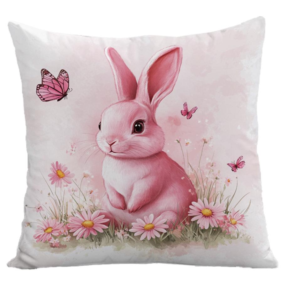 Easter Bunny & Painted Egg Cartoon Throw Pillow Cover 45x45 cm
Easter Bunny & Painted Egg Cartoon Throw Pillow Cover 45x45 cm