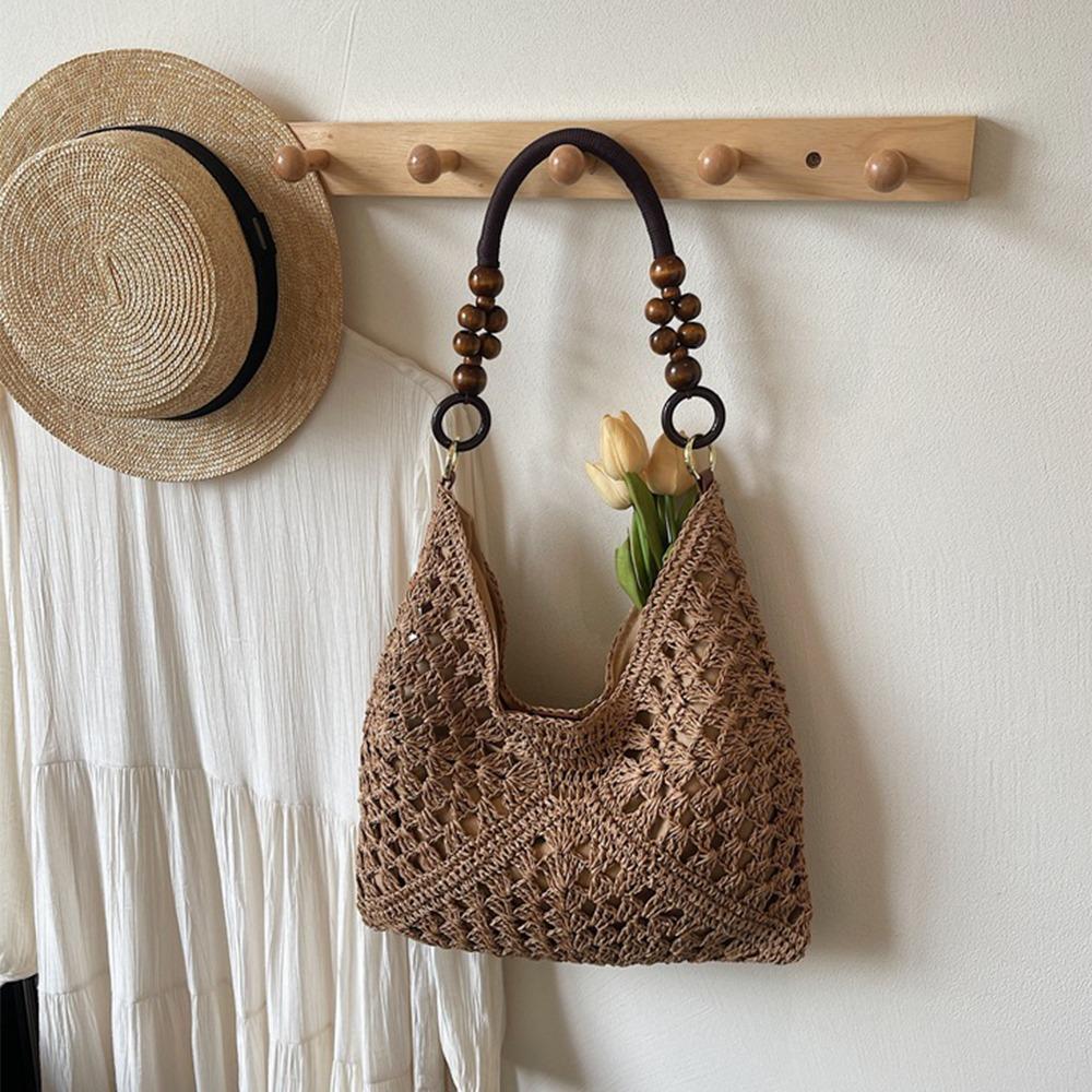New Hollow Out Straw Bag Large Capacity Bohemian Shoulder Bag Tote Bag for Beach Vacation Bucket Bag Beach Handbag коричневый
New Hollow Out Straw Bag Large Capacity Bohemian Shoulder Bag Tote Bag for Beach Vacation Bucket Bag Beach Handbag коричневый