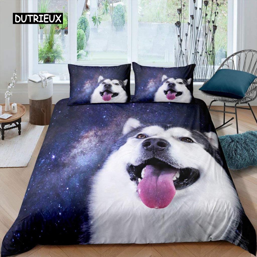 Пододеяльник с изображением хаски, щенка, питомца, цветка, джунглей, природного пейзажа, милого животного, комплект постельного белья из полиэстера, двуспальный королевский пододеяльник EU single(135x200cm)
Пододеяльник с изображением хаски, щенка, питомца, цветка, джунглей, природного пейзажа, милого животного, комплект постельного белья из полиэстера, двуспальный королевский пододеяльник EU single(135x200cm)