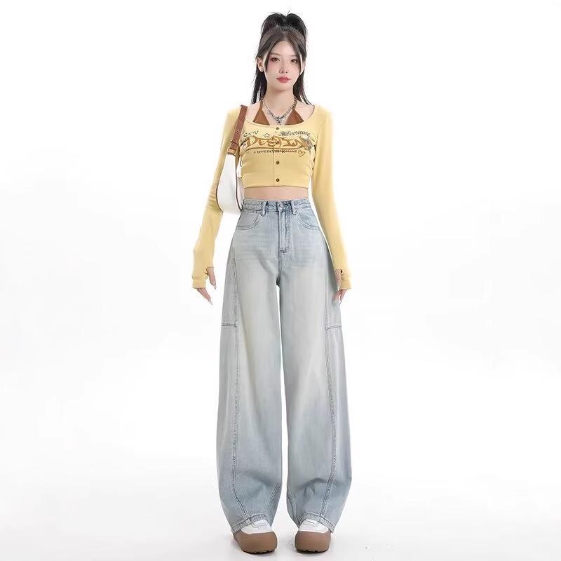 Women s High Waist Straight Leg Jeans - Slim, Loose Fit for Spring/Winter 2024 S светло-синий
Women s High Waist Straight Leg Jeans - Slim, Loose Fit for Spring/Winter 2024 S светло-синий