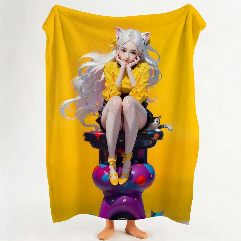 Art A Ai P Pretty G Gril Throw Flannel Throw Blanket Suitable for Sofa Living Room Bedroom 75cmx90cm
Art A Ai P Pretty G Gril Throw Flannel Throw Blanket Suitable for Sofa Living Room Bedroom 75cmx90cm