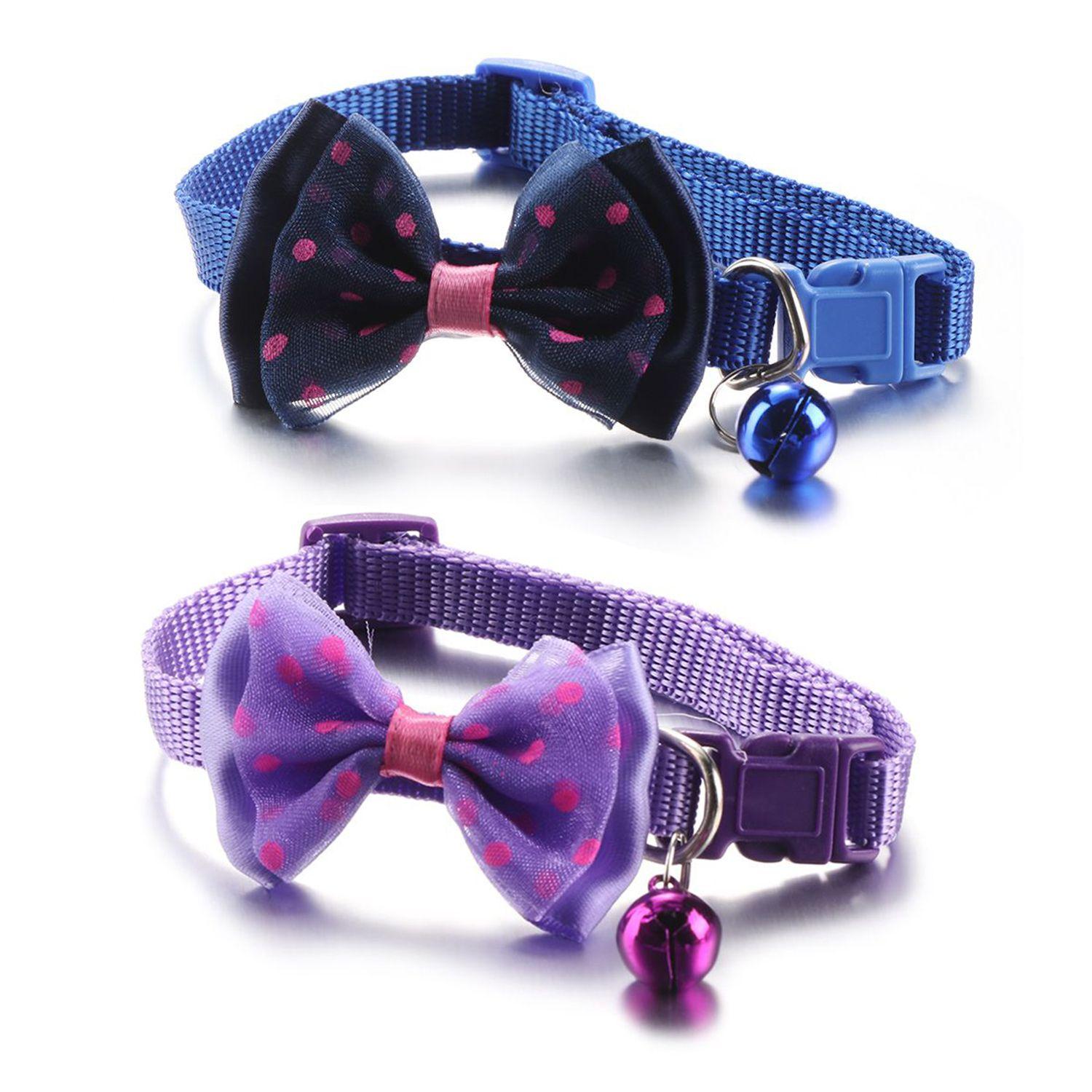 2PCS Buckle Bell Pendant Bowknot Cat Accessories Cat Collars Kitten Necklace Adjustable Dog Collar
2PCS Buckle Bell Pendant Bowknot Cat Accessories Cat Collars Kitten Necklace Adjustable Dog Collar