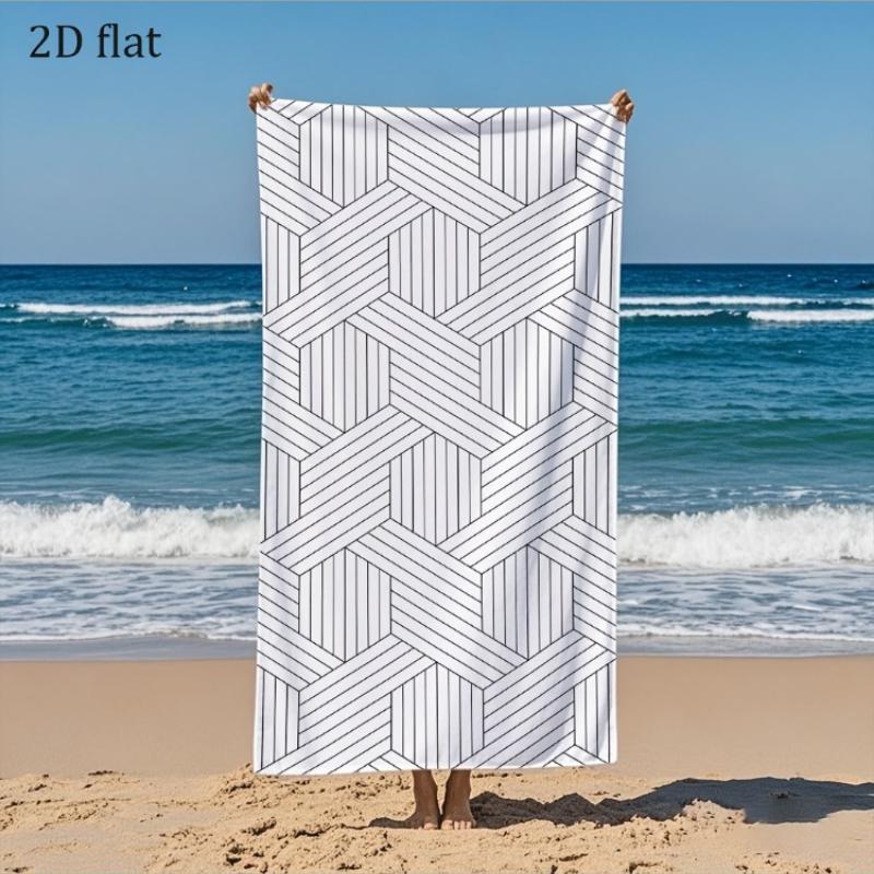 1pc 3D Geometric Pattern Beach Towel,Summer Beach Towel, Beach Essentials,Bathroom Supplies,Bathroom Towels,Suitable for Bedroom W30*H60(CM)
1pc 3D Geometric Pattern Beach Towel,Summer Beach Towel, Beach Essentials,Bathroom Supplies,Bathroom Towels,Suitable for Bedroom W30*H60(CM)