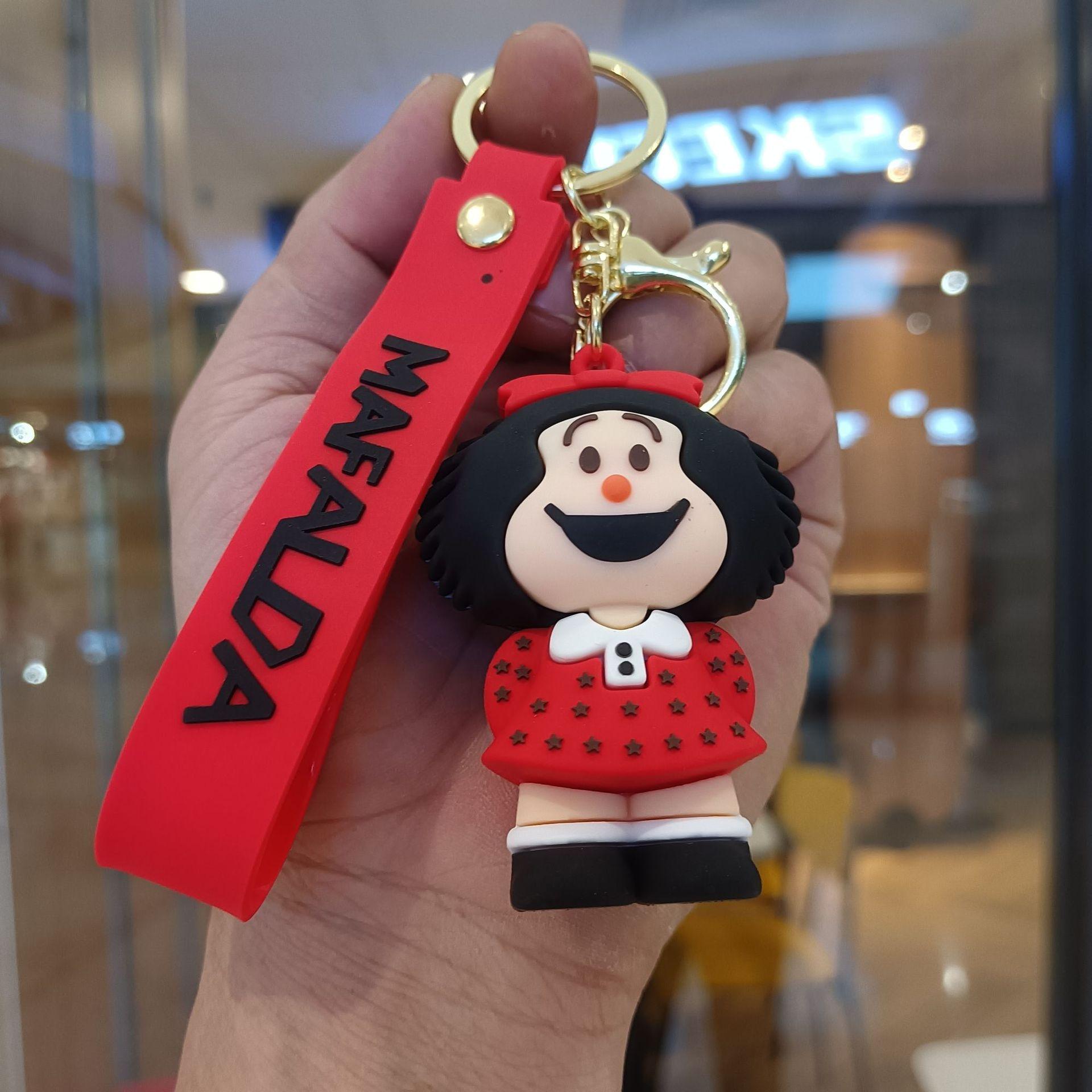 Cute Mafalda Keychain, Exquisite 3D Doll Key Ring, Couple Backpack Bag Pendant Ornament
Cute Mafalda Keychain, Exquisite 3D Doll Key Ring, Couple Backpack Bag Pendant Ornament