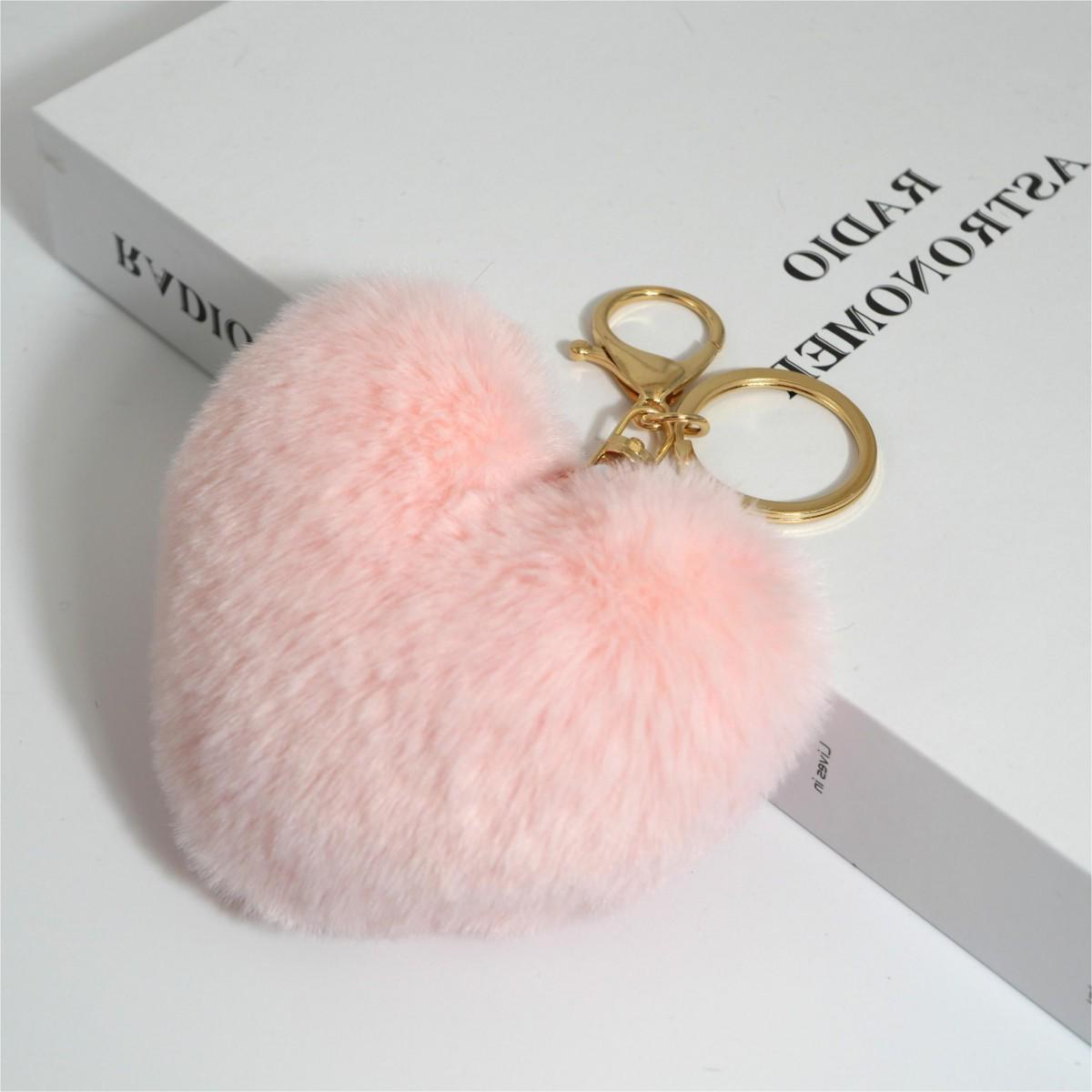 Heart-shaped Peach Faux Fur Keychain - 10cm Plush Pendant for Bags, Cars, and Accessories Elastic Band No Clasp Heart
Heart-shaped Peach Faux Fur Keychain - 10cm Plush Pendant for Bags, Cars, and Accessories Elastic Band No Clasp Heart