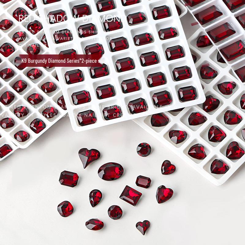 K9 Nail Art Accessories: Burgundy Heart, Fat Square, Octagon, Pointed Bottom Rhinestones, 2 pcs
K9 Nail Art Accessories: Burgundy Heart, Fat Square, Octagon, Pointed Bottom Rhinestones, 2 pcs