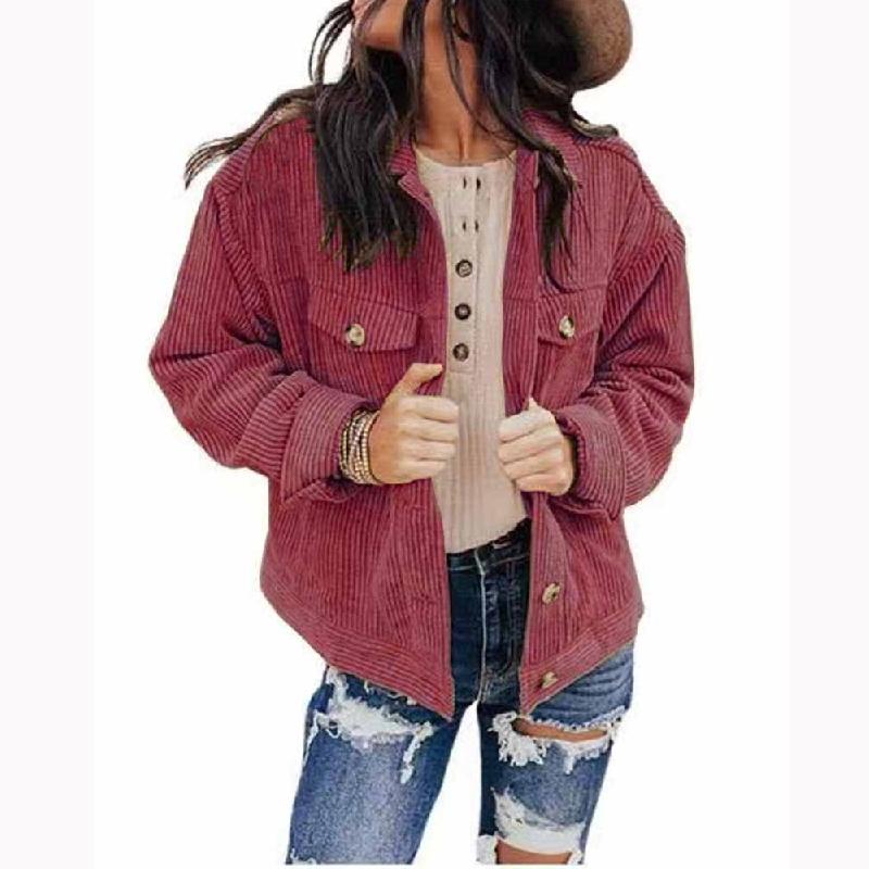2026 New Women s Corduroy Shirt Jacket Cardigan, Solid Color Button Front Open Coat for Autumn Winter Casual Wear S-3XL 3XL бордовий
2026 New Women s Corduroy Shirt Jacket Cardigan, Solid Color Button Front Open Coat for Autumn Winter Casual Wear S-3XL 3XL бордовий
