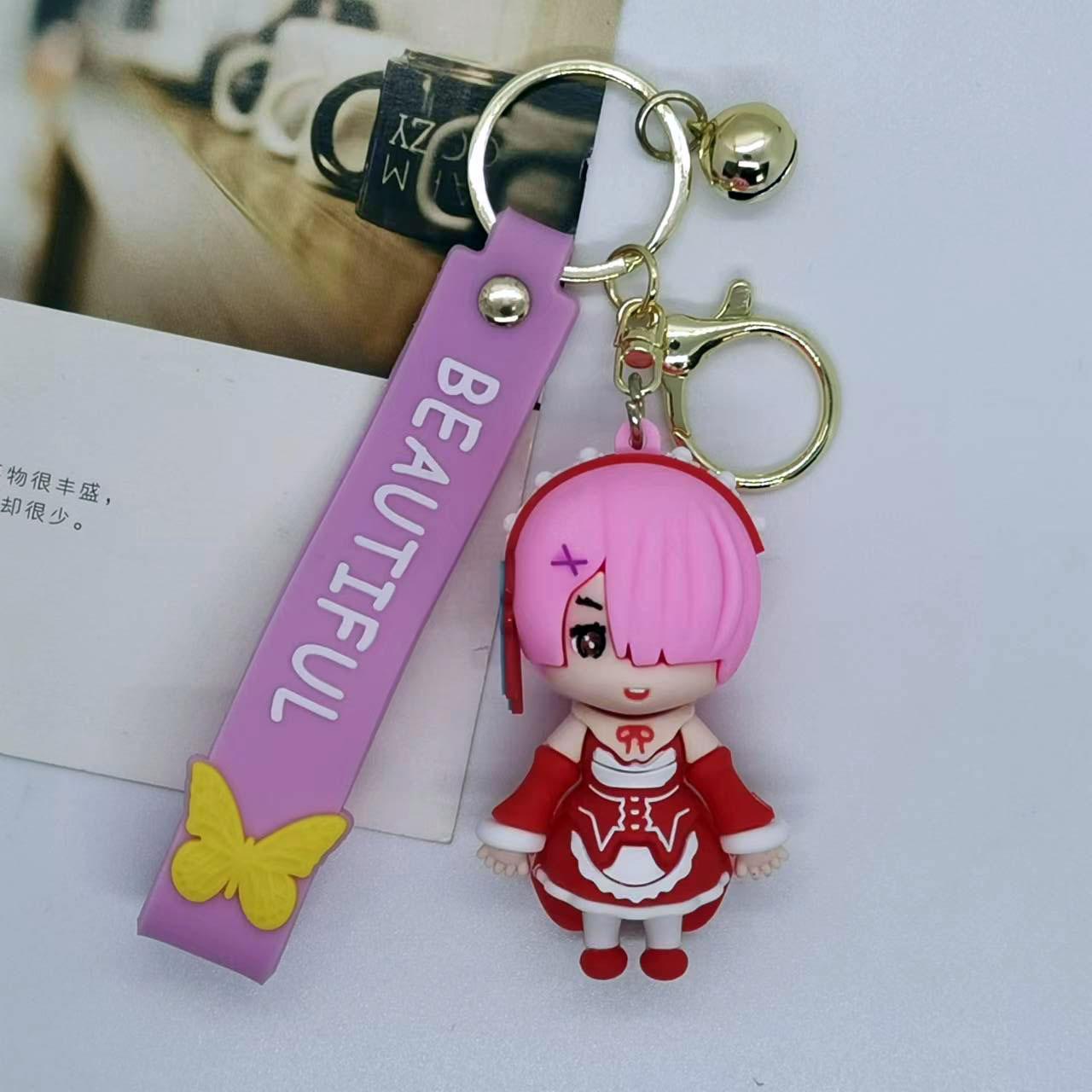 Silicone Cartoon Character Keychain Keyring Pendant with Strap and Metal Ring for Bag Decoration and Key Holder Accessory One Size розовый
Silicone Cartoon Character Keychain Keyring Pendant with Strap and Metal Ring for Bag Decoration and Key Holder Accessory One Size розовый