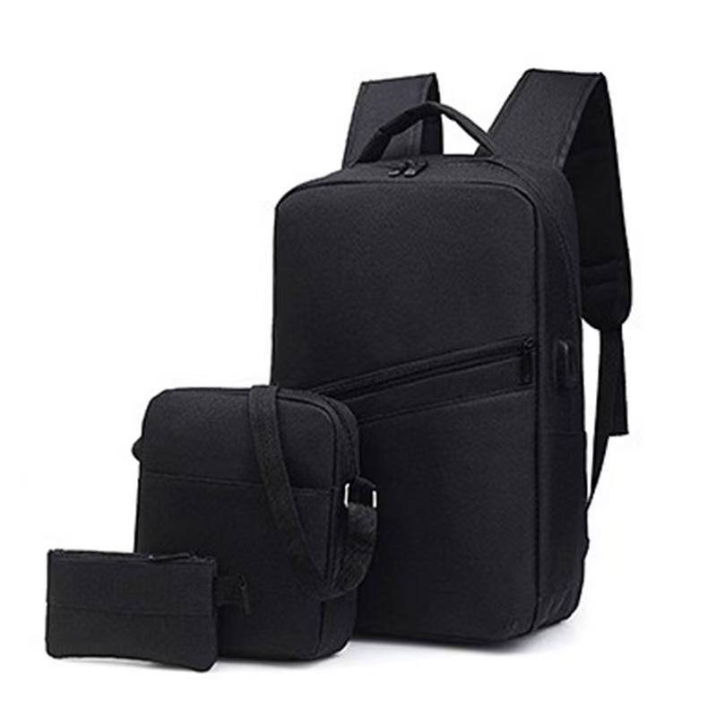 Мужской и женский рюкзак для поездок на работу: Зарядка через USB, Большая вместимость, Повседневный деловой стиль, Простой дизайн Three-piece Set чёрный
Мужской и женский рюкзак для поездок на работу: Зарядка через USB, Большая вместимость, Повседневный деловой стиль, Простой дизайн Three-piece Set чёрный