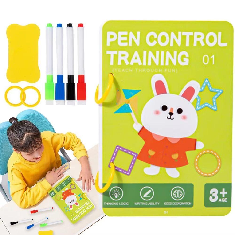 Reusable Pen Control Training Book With Pen Toddler Tracing Books Magical Tracing Workbook Artist 96 pages
Reusable Pen Control Training Book With Pen Toddler Tracing Books Magical Tracing Workbook Artist 96 pages