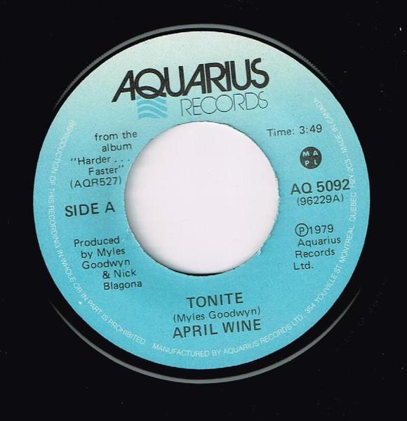 7-дюймовая пластинка APRIL WINE Tonite Ladies Man AQ5092 Aquarius Record 1979 Канада Рок Б/у
7-дюймовая пластинка APRIL WINE Tonite Ladies Man AQ5092 Aquarius Record 1979 Канада Рок Б/у
