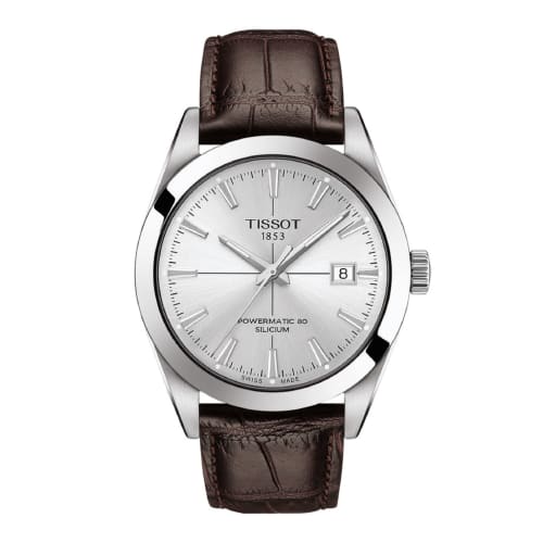 Tissot Gentleman Automatic Powermatic 80 Watch with Silicone Case and Leather Strap, Officially Imported, T1274071603101, Men s, Silver Dial
Tissot Gentleman Automatic Powermatic 80 Watch with Silicone Case and Leather Strap, Officially Imported, T1274071603101, Men s, Silver Dial