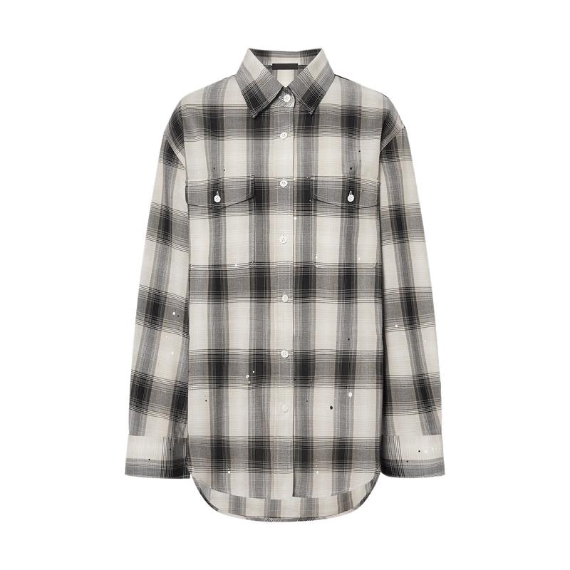 MO&Co. Women s Plaid Loose Shirt Cardigan S
MO&Co. Women s Plaid Loose Shirt Cardigan S