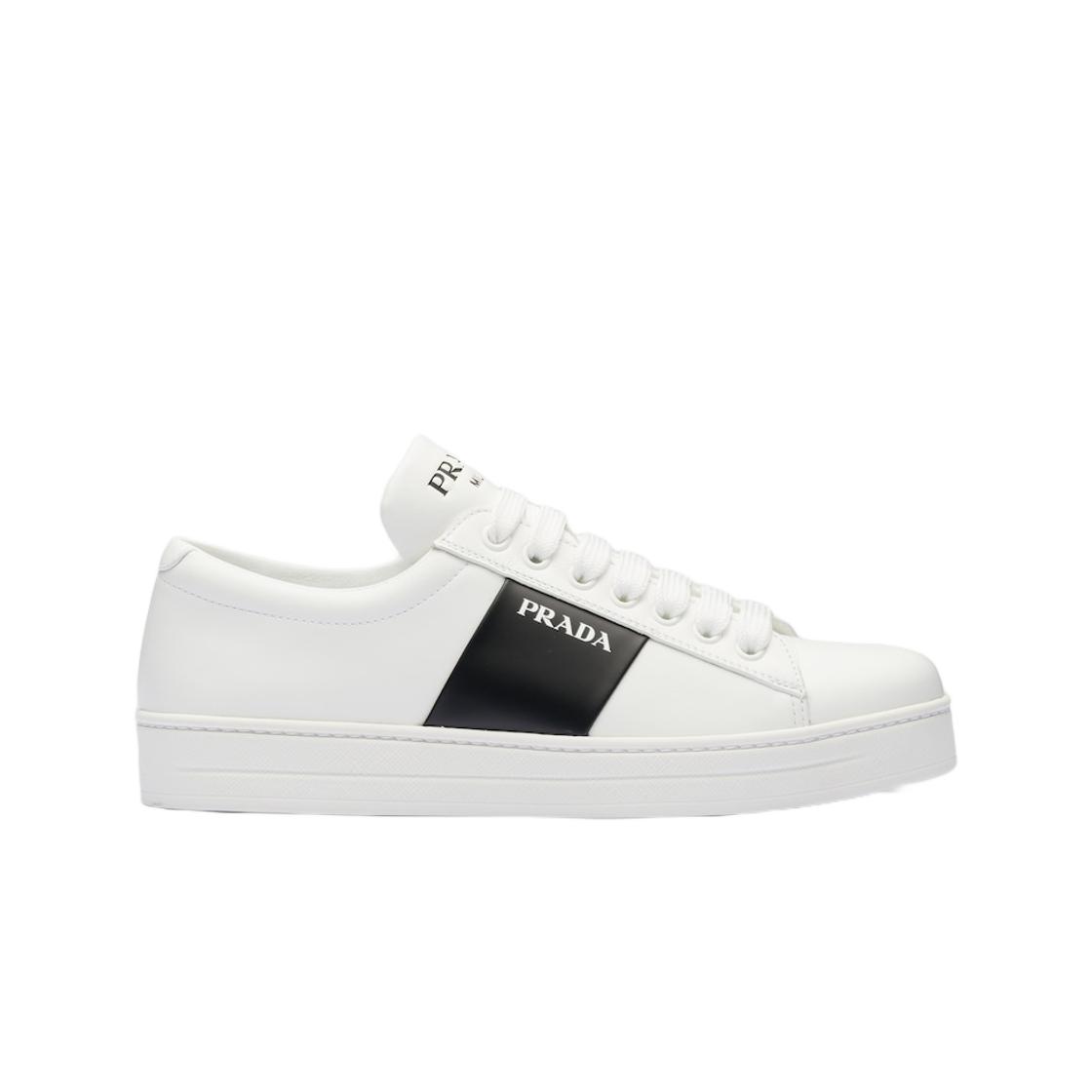 (w) Prada Leather Laced Sneakers Logo White Black EU 36W
(w) Prada Leather Laced Sneakers Logo White Black EU 36W