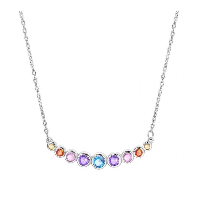Elegant Rainbow Zircon Collarbone Necklace for Women - Light Luxury Fashion Statement
Elegant Rainbow Zircon Collarbone Necklace for Women - Light Luxury Fashion Statement