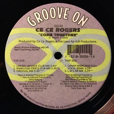 12inch Record CE CE ROGERS - Come Together GO24 Groove On 1995 US Dance & Electronica Used
12inch Record CE CE ROGERS - Come Together GO24 Groove On 1995 US Dance & Electronica Used