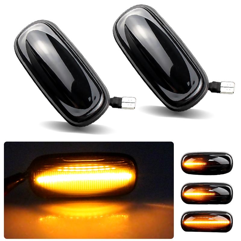 2pcs Dynamic Flashing Smoked Lens Full LED Side Marker Light Turn Signal Lamp for Land Rover Defender 2007-2015 T10 Interface
2pcs Dynamic Flashing Smoked Lens Full LED Side Marker Light Turn Signal Lamp for Land Rover Defender 2007-2015 T10 Interface