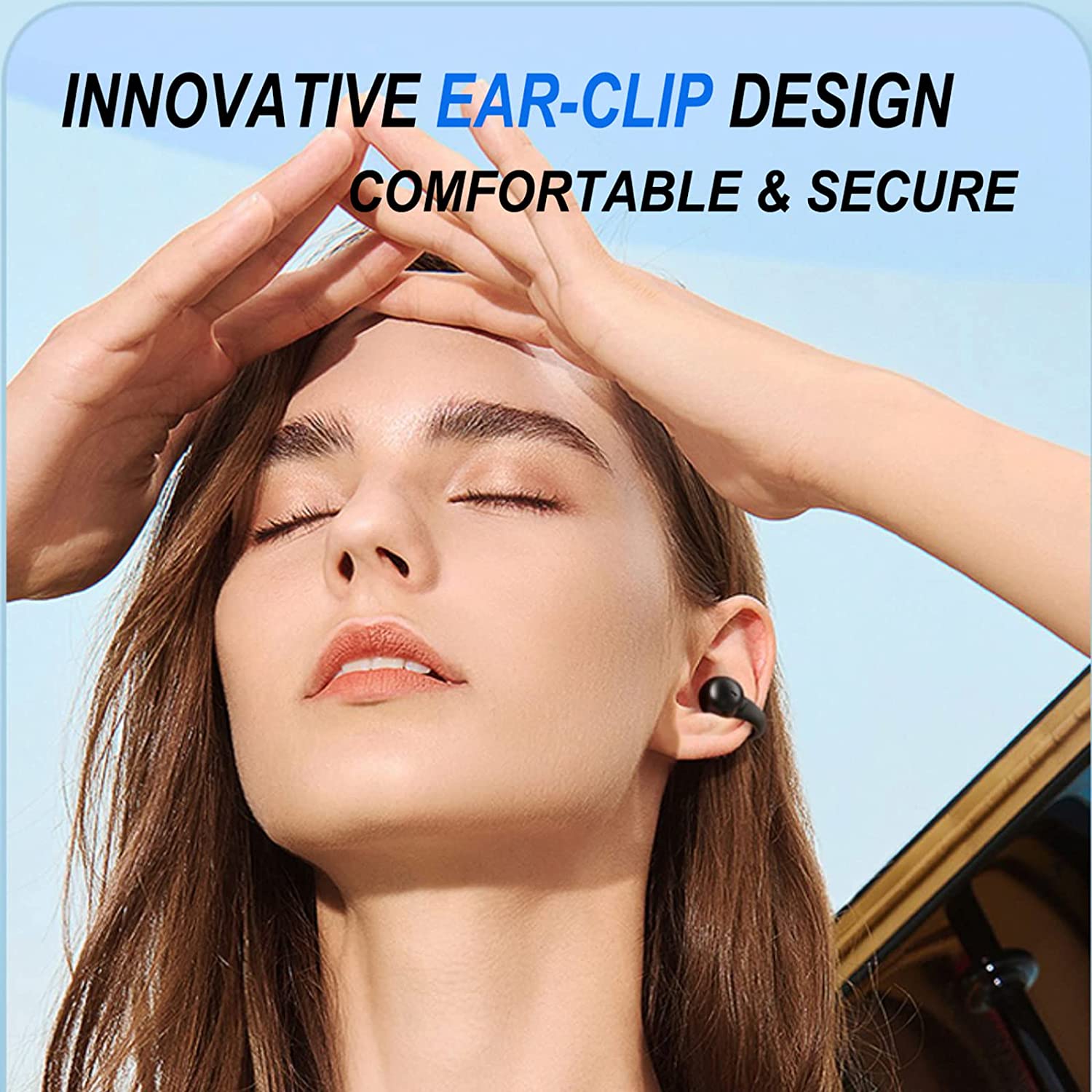 JX80 TWS Bluetooth-compatible 5.3 Ear Clip Earphone Wireless Stereo Music Headset Black
JX80 TWS Bluetooth-compatible 5.3 Ear Clip Earphone Wireless Stereo Music Headset Black