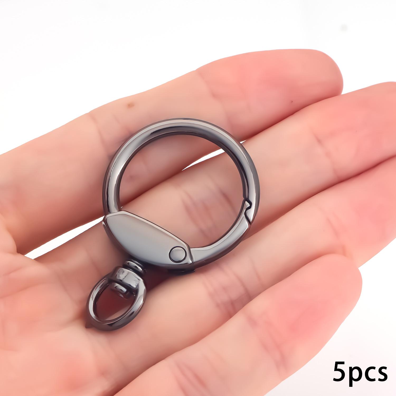5 шт. Круглые карабины для брелоков, карабины-защелки, пружинные кольца, пряжки, DIY аксессуары, пряжки чёрный
5 шт. Круглые карабины для брелоков, карабины-защелки, пружинные кольца, пряжки, DIY аксессуары, пряжки чёрный