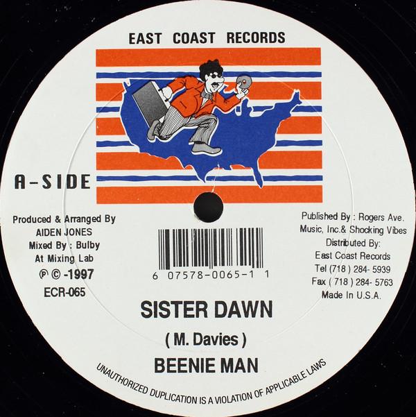 12inch Record BEENIE MAN / FUTURE TROUBLES - Sister Dawn / Nuh Deh Pon It ECR065 East Coast Reco 1997 US Reggae, Ska & Dub Used
12inch Record BEENIE MAN / FUTURE TROUBLES - Sister Dawn / Nuh Deh Pon It ECR065 East Coast Reco 1997 US Reggae, Ska & Dub Used