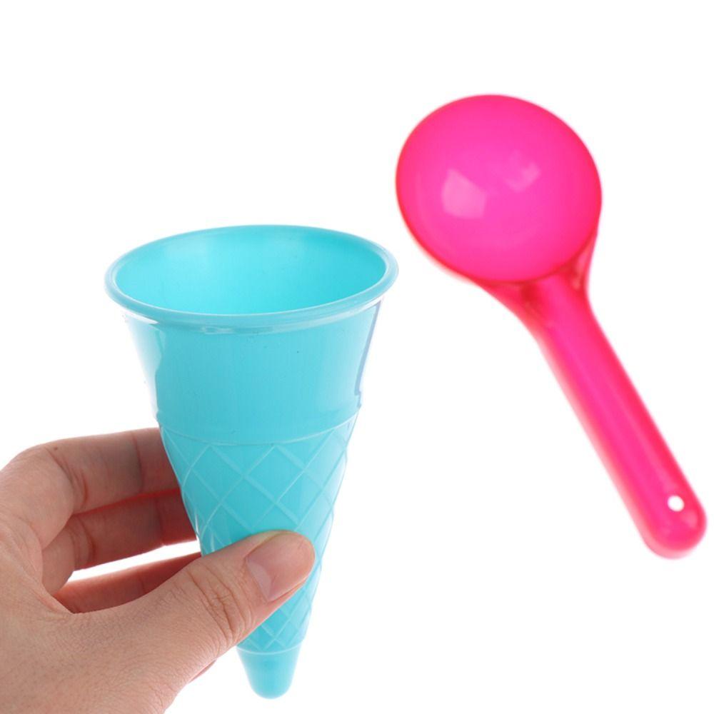 Games Summer Conical Mold Beach Sand Toys Ice Cream Cone Scoop Sets Seaside Game Set Cone Sandbox 5pcs
Games Summer Conical Mold Beach Sand Toys Ice Cream Cone Scoop Sets Seaside Game Set Cone Sandbox 5pcs