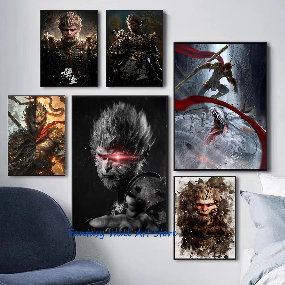 Новая видеоигра Black Myth Wukong Игровой персонаж Укун Художественное произведение Постер Холст Картина Настенная картина Домашний декор Игровая комната Подарок 21cm×30cm NoFrame
Новая видеоигра Black Myth Wukong Игровой персонаж Укун Художественное произведение Постер Холст Картина Настенная картина Домашний декор Игровая комната Подарок 21cm×30cm NoFrame