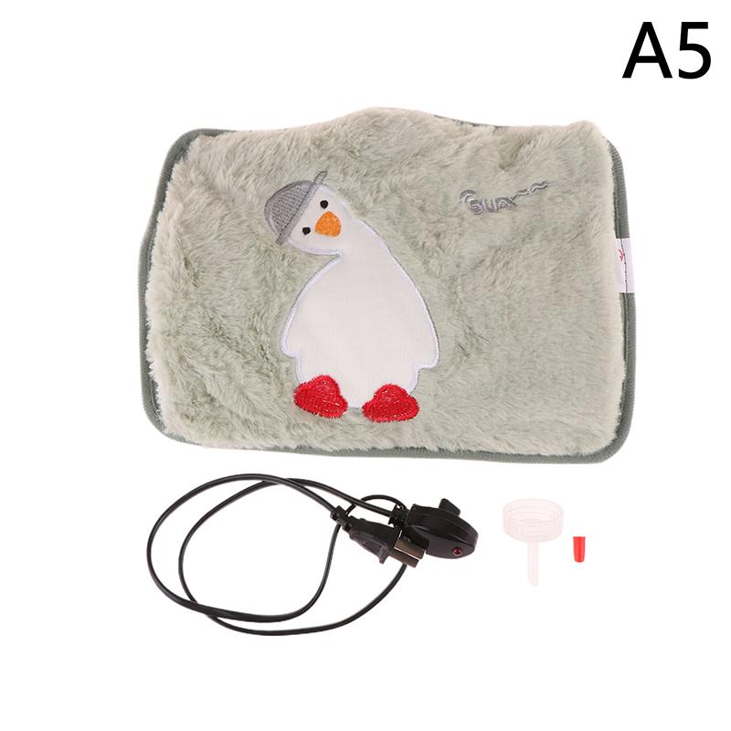 Многоразовая электрическая грелка для воды Мягкая зимняя грелка для рук Бутылка для воды Перезаряжаемая Теплая карманная грелка для рук Рождественский подарок