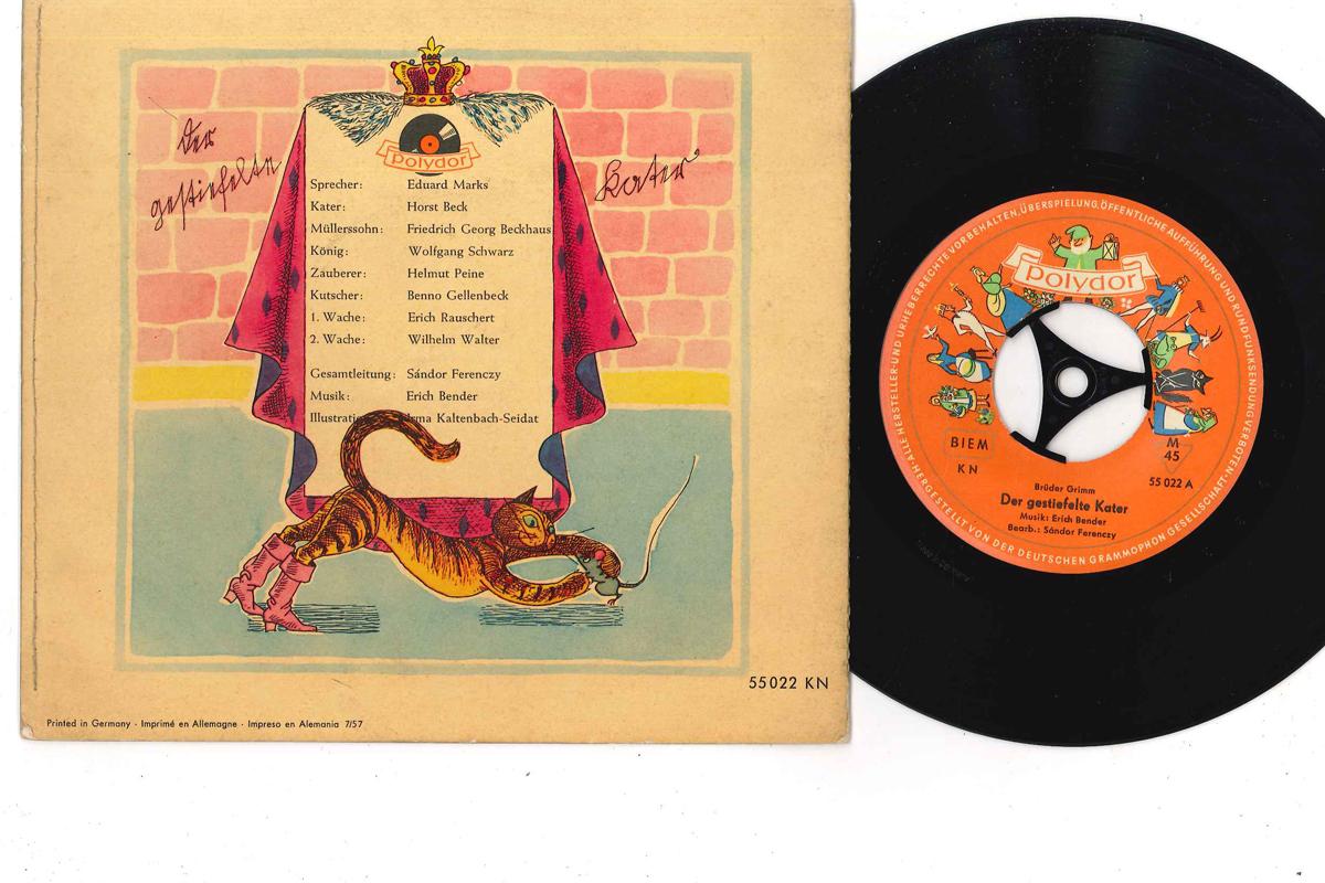 7inch Record GEBRUDER GRIMM - Der Gestiefelte Kater 55022 POLYDOR Non Japan Children s Used
7inch Record GEBRUDER GRIMM - Der Gestiefelte Kater 55022 POLYDOR Non Japan Children s Used