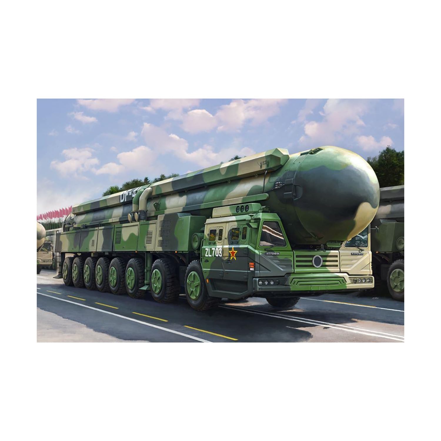 Пластиковая модель боевой машины Hobby Boss серии МБР 82963 1/72 Dongfeng-41 (Ракета)
Пластиковая модель боевой машины Hobby Boss серии МБР 82963 1/72 Dongfeng-41 (Ракета)