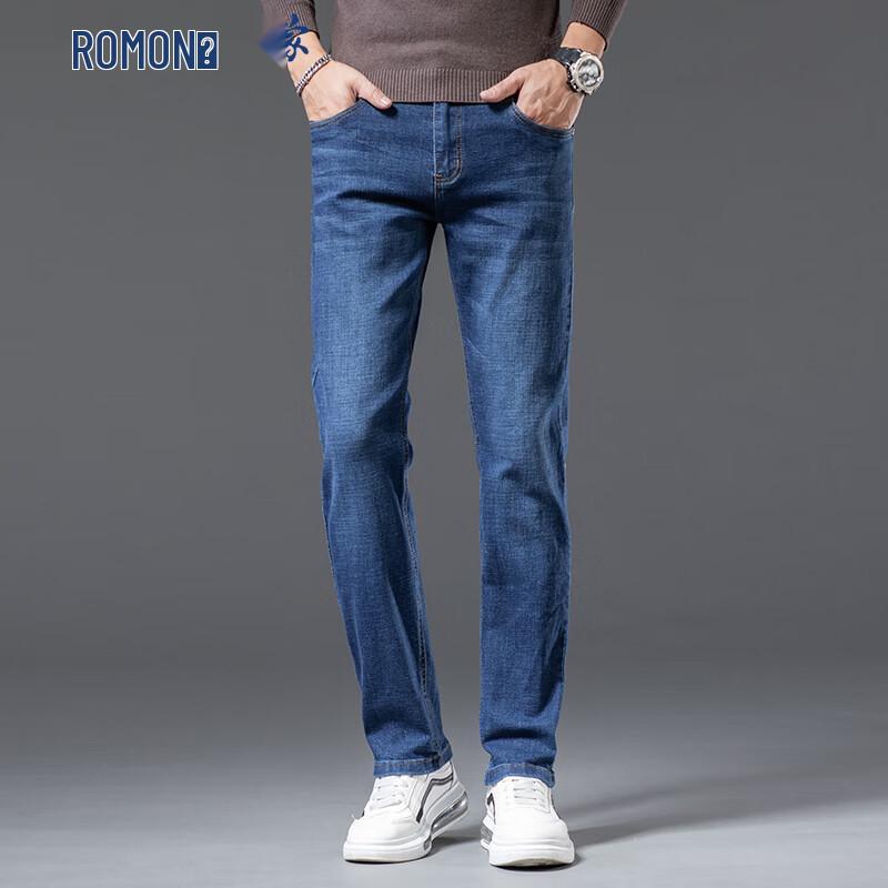 ROMON Men s Slim-Fit Straight-Leg Denim Jeans 40
ROMON Men s Slim-Fit Straight-Leg Denim Jeans 40
