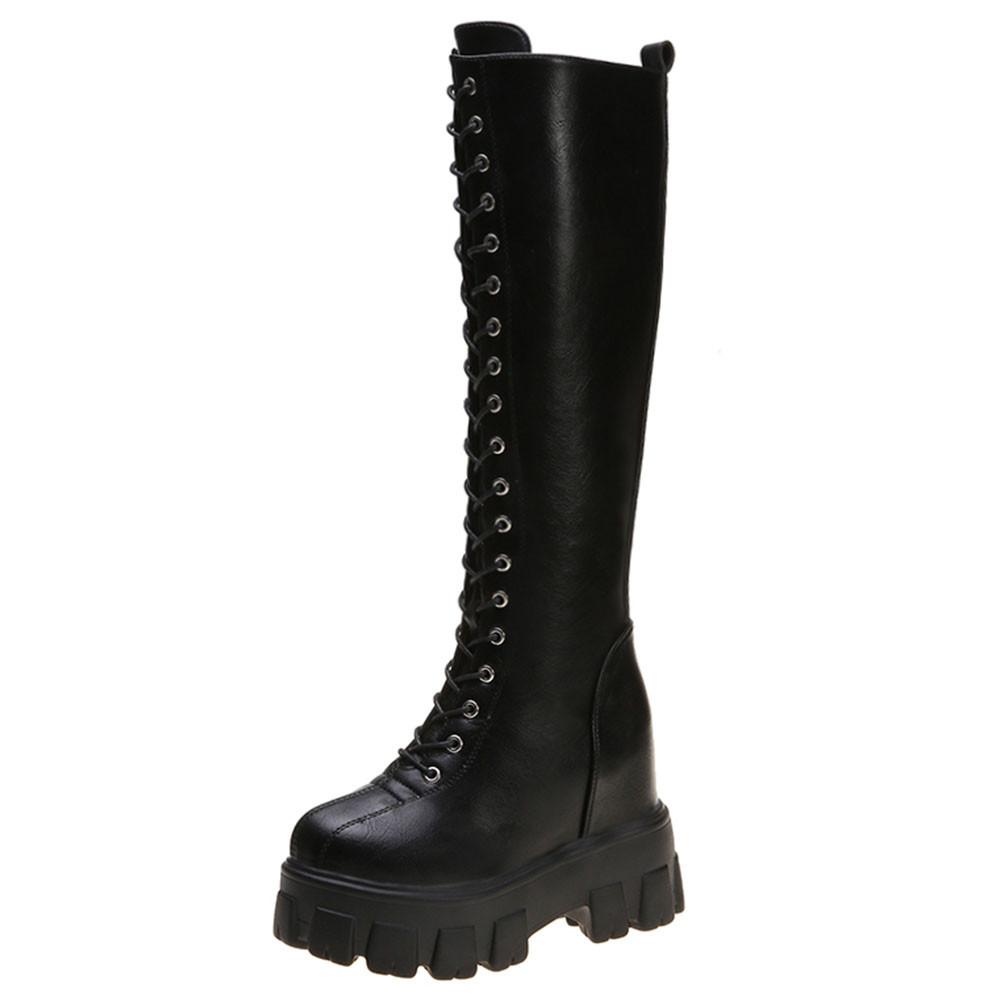 Модные короткие плюшевые однотонные зимние женские сапоги до колена на шнуровке, увеличивающие рост, женская обувь 38 чёрный
Модные короткие плюшевые однотонные зимние женские сапоги до колена на шнуровке, увеличивающие рост, женская обувь 38 чёрный