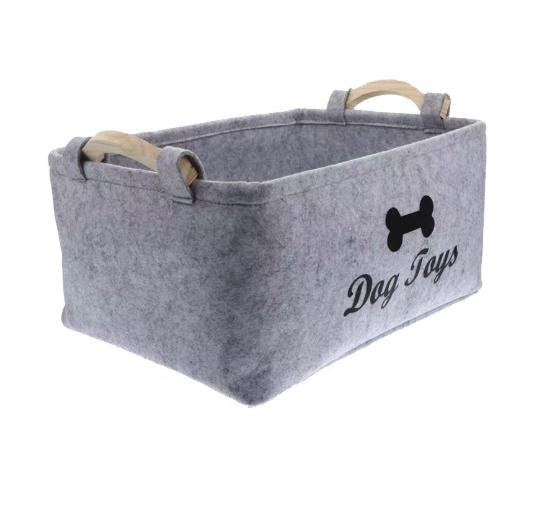 Felt pet toy box dog toy box storage basket box perfect for organizing pets 1pcs сірий колір
Felt pet toy box dog toy box storage basket box perfect for organizing pets 1pcs сірий колір