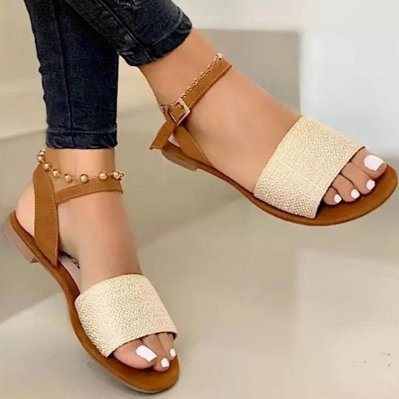 Women Sandals Classics Ankle Strap Summer Sandals Flat Shoes For Women Lightweight Flats Sandalias 35 бежевый
Women Sandals Classics Ankle Strap Summer Sandals Flat Shoes For Women Lightweight Flats Sandalias 35 бежевый