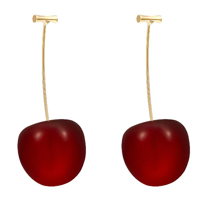 Hot Cute Cherry Fruit Drop Dangle Earrings Fashionable Sweet Cherry Pendant Earrings For Women Wedding Party Jewelry Accessories
Hot Cute Cherry Fruit Drop Dangle Earrings Fashionable Sweet Cherry Pendant Earrings For Women Wedding Party Jewelry Accessories