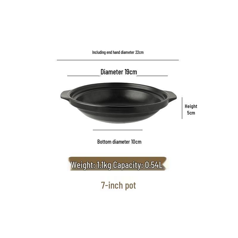 Dan Yun High-Temperature Resistant Casserole for Braised Chicken, Claypot Rice, and Shrimp Vermicelli - Crack-Resistant Shallow Pot
Dan Yun High-Temperature Resistant Casserole for Braised Chicken, Claypot Rice, and Shrimp Vermicelli - Crack-Resistant Shallow Pot