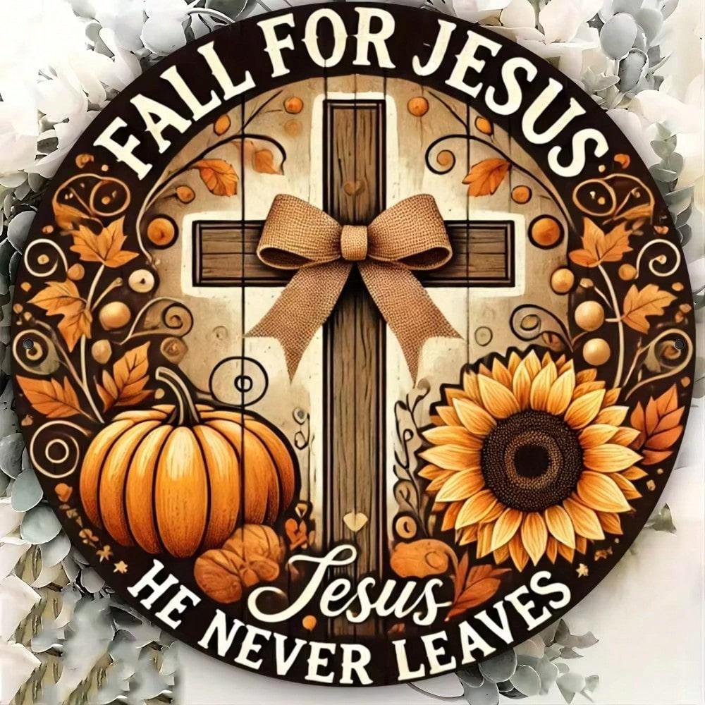 DivineHarvestPro Jesus Round Wall Art Autumnal Cross With Pumpkins Sunflowers Leaves Durable Tin Sign Home Decor 20x20 різнокольоровий
DivineHarvestPro Jesus Round Wall Art Autumnal Cross With Pumpkins Sunflowers Leaves Durable Tin Sign Home Decor 20x20 різнокольоровий