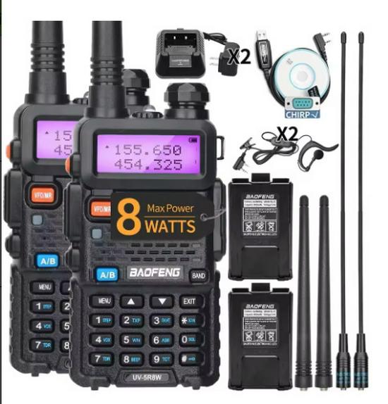 Ручна рація Baofeng UV-5R 5 Вт/8 Вт, для цивільного використання на вулиці
Ручна рація Baofeng UV-5R 5 Вт/8 Вт, для цивільного використання на вулиці