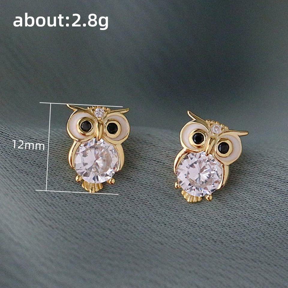 ZAKOL Cute AAA Cubic Zirconia Gold Color Owl Stud Earrings Women for Dance Party Cute Girl Gift Luxury CZ Ear Zircon
ZAKOL Cute AAA Cubic Zirconia Gold Color Owl Stud Earrings Women for Dance Party Cute Girl Gift Luxury CZ Ear Zircon
