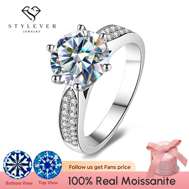 Stylever Роскошные 1CT сертифицированные муассанитовые драгоценные камни кольца для женщин стерлингового серебра 925 пробы свадебные великолепные ювелирные украшения
Stylever Роскошные 1CT сертифицированные муассанитовые драгоценные камни кольца для женщин стерлингового серебра 925 пробы свадебные великолепные ювелирные украшения